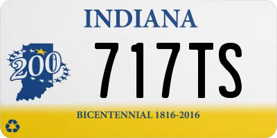 IN license plate 717TS