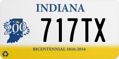 IN license plate 717TX