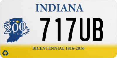 IN license plate 717UB