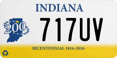 IN license plate 717UV