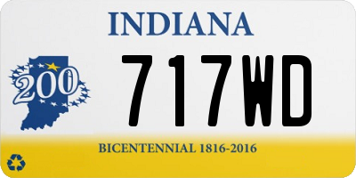 IN license plate 717WD