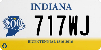 IN license plate 717WJ