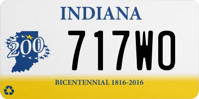 IN license plate 717WO