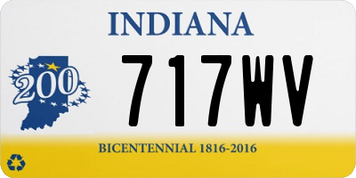 IN license plate 717WV