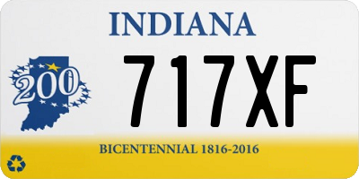 IN license plate 717XF