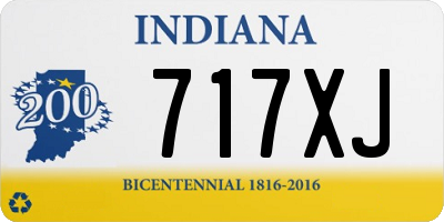 IN license plate 717XJ