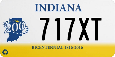 IN license plate 717XT