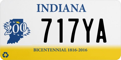 IN license plate 717YA