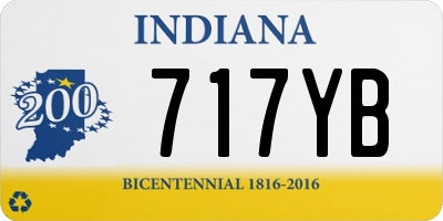 IN license plate 717YB