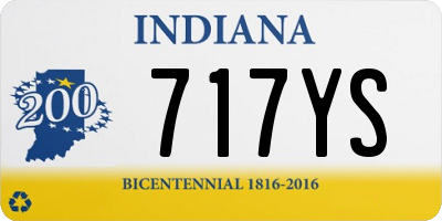 IN license plate 717YS