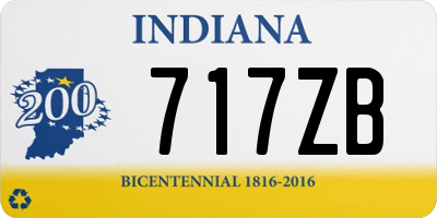IN license plate 717ZB