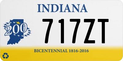 IN license plate 717ZT