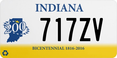 IN license plate 717ZV