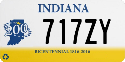 IN license plate 717ZY