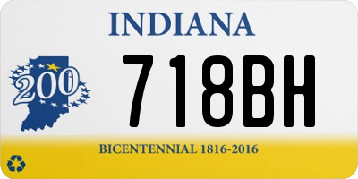 IN license plate 718BH