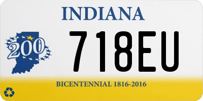 IN license plate 718EU