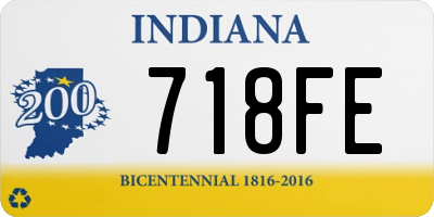 IN license plate 718FE