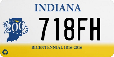 IN license plate 718FH