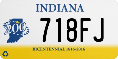 IN license plate 718FJ