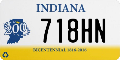 IN license plate 718HN