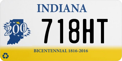 IN license plate 718HT