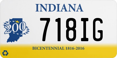 IN license plate 718IG