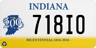 IN license plate 718IO
