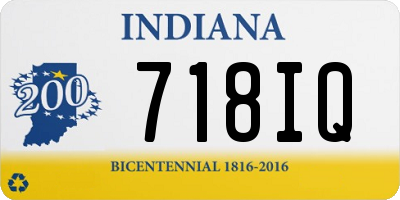 IN license plate 718IQ