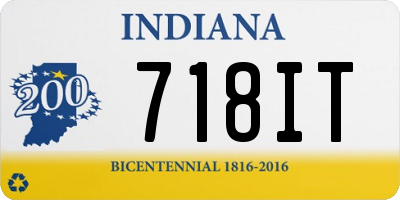 IN license plate 718IT