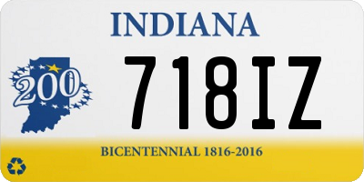 IN license plate 718IZ