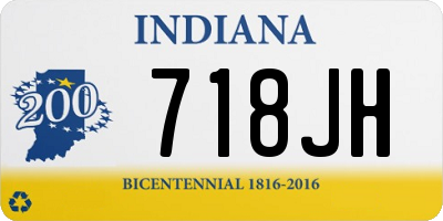 IN license plate 718JH