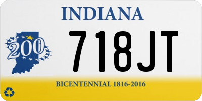 IN license plate 718JT