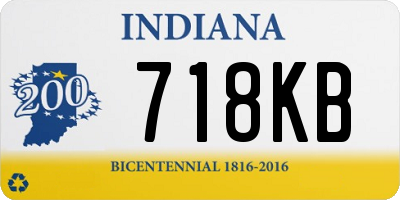 IN license plate 718KB