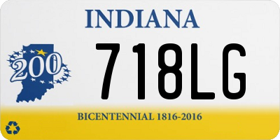 IN license plate 718LG