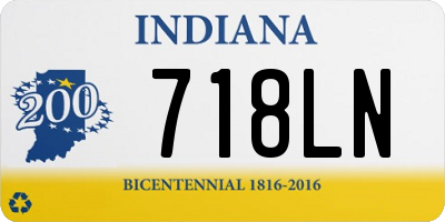 IN license plate 718LN