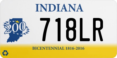 IN license plate 718LR