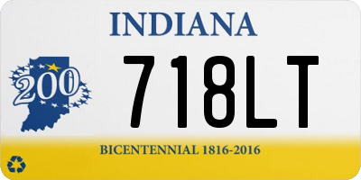 IN license plate 718LT