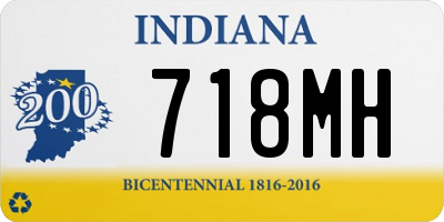 IN license plate 718MH