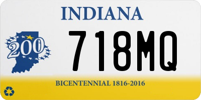 IN license plate 718MQ