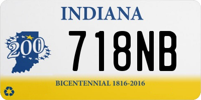 IN license plate 718NB