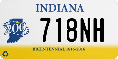 IN license plate 718NH