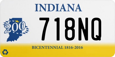 IN license plate 718NQ