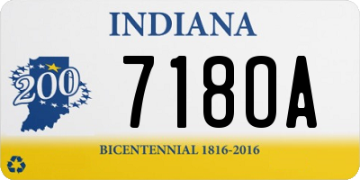 IN license plate 718OA