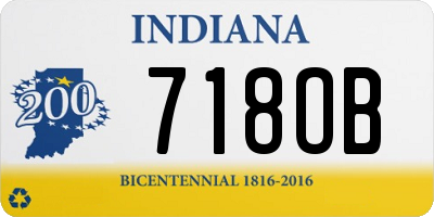 IN license plate 718OB