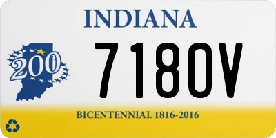 IN license plate 718OV