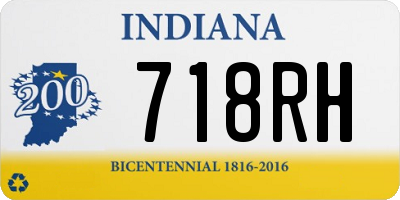 IN license plate 718RH