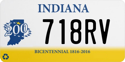 IN license plate 718RV