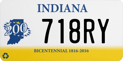 IN license plate 718RY