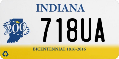 IN license plate 718UA