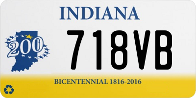 IN license plate 718VB